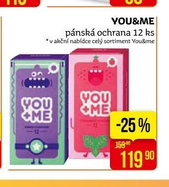 YOU&ME pánská ochrana 12 ks