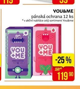 YOU&ME pánská ochrana 12 ks