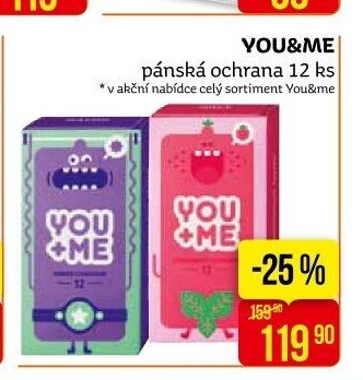 YOU&ME pánská ochrana 12 ks