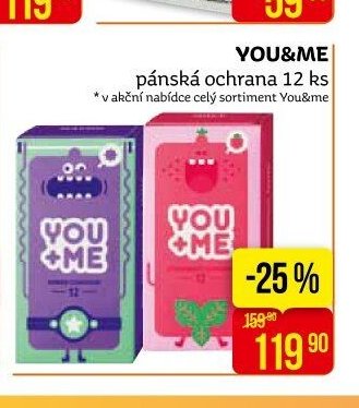 YOU&ME pánská ochrana 12 ks