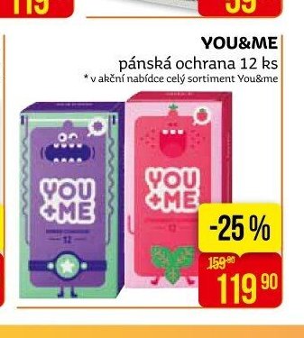 YOU&ME pánská ochrana 12 ks