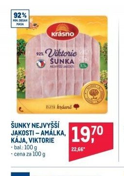 ŠUNKY NEJVYŠŠÍ JAKOSTI – AMÁLKA, KÁJA, VIKTORIE