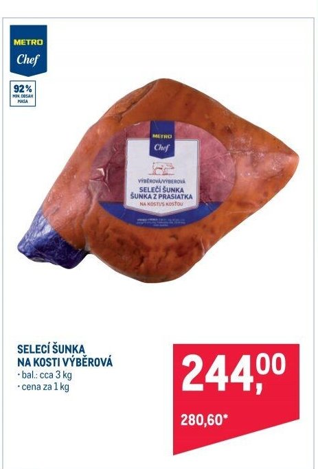 SELECÍ ŠUNKA NA KOSTI VÝBĚROVÁ