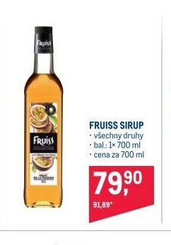 FRUISS SIRUP