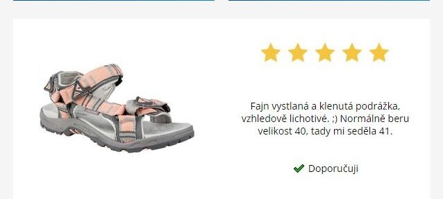 Sandály (recenze)