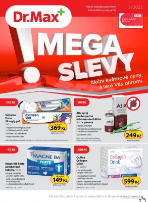 akční leták Dr. Max 1.5.2022-31.5.2022