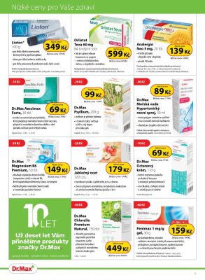 akční leták Dr. Max 1.5.2022-31.5.2022
