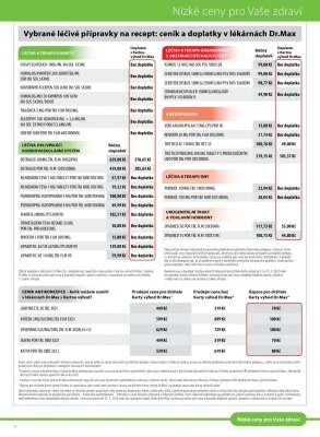 akční leták Dr. Max 1.5.2022-31.5.2022