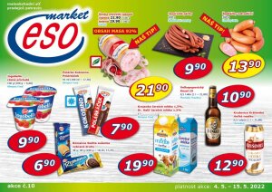 akční leták ESO MARKET 4.5.2022-15.5.2022