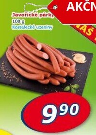 Párky javořické Kostelecké uzeniny