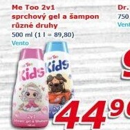 Sprchový gel a šampon dětský 2v1 Me Too