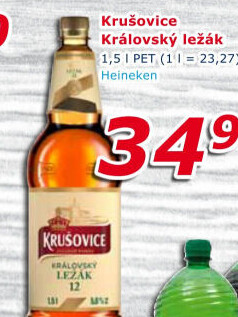 Pivo světlý ležák Královská 12° Krušovice