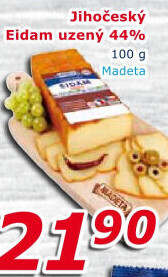 Sýr Eidam uzený 44% Jihočeský Madeta
