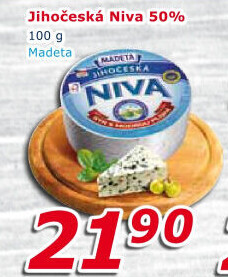 Sýr Niva Jihočeská 50% Madeta