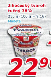 Tvaroh tučný Jihočeský Madeta