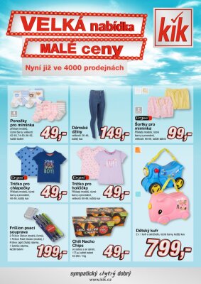 akční leták Kik textil 2.5.2022-31.5.2022