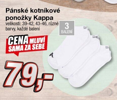 Pánské kotníkové ponožky Kappa