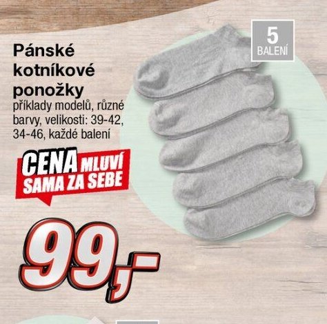 Pánské kotníkové ponožky