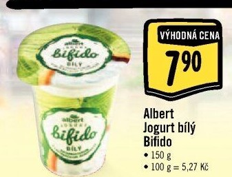 Bilý jogurt Bifido Albert