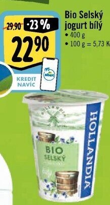 Bílý jogurt selský bio Hollandia
