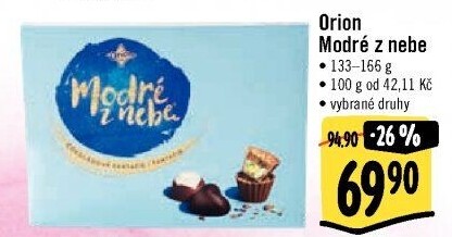 Bonboniéra Modré z nebe Orion