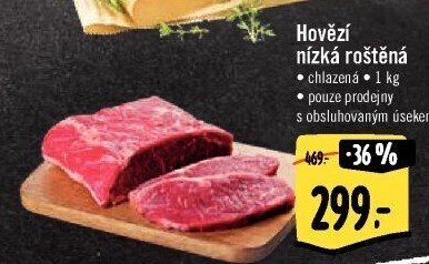 Hovězí roštěná nízká