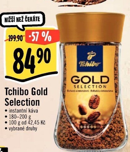 Instantní káva Tchibo Gold Selection
