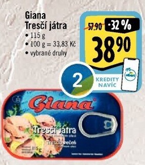 Játra tresčí Giana