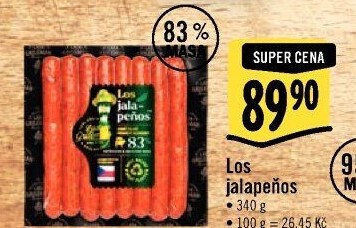 Klobásy na grilování Los Jalapeňos Kostelecké uzeniny