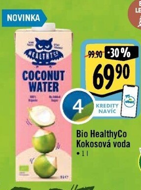 Kokosová voda bio HealthyCo