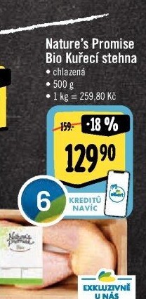 Kuřecí stehna bio Nature'