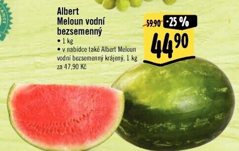 Meloun vodní bezsemenný Albert