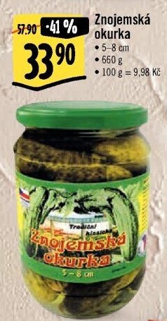 Okurky Znojemská okurka