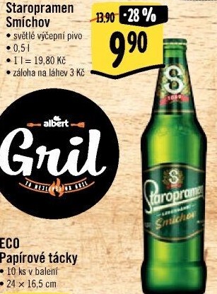 Pivo světlé výčepní 10° Smíchov Staropramen