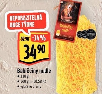 Polévkové nudle Babiččiny Druid