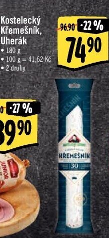 Salám Křemešník kostelecký Kostelecké uzeniny