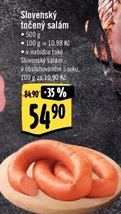 Salám slovenský točený