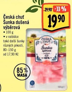 Šunka dušená výběrová Česká chuť