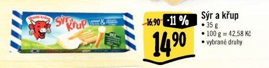 Sýr a křup Veselá kráva