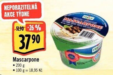 Sýr Mascarpone Italy