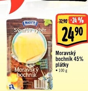 Sýr Moravský bochník 45% Sýrařův výběr Madeta