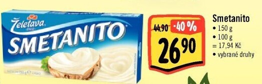 Sýr tavený Smetanito Želetava