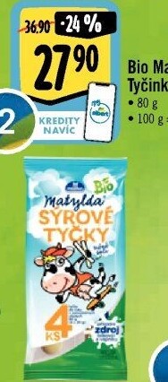 Sýrové tyčky bio Matylda Milko
