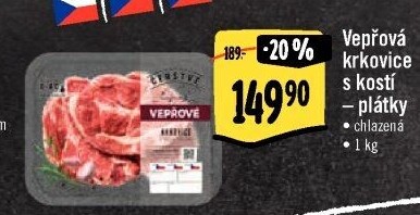 Vepřová krkovice s kostí