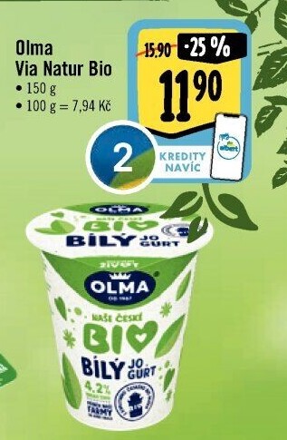 Bílý jogurt bio Olma