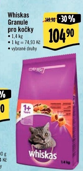 Granule pro kočky Whiskas