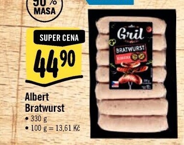 Grilovací klobása bratwurst Albert Gril