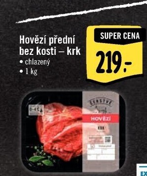 Hovězí přední bez kosti - krk Albert