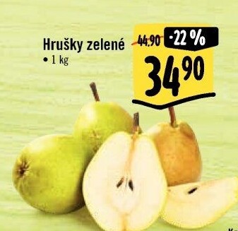 Hrušky zelené