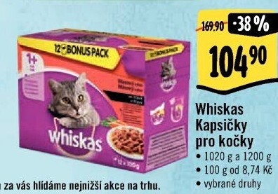 Kapsičky pro kočky Whiskas